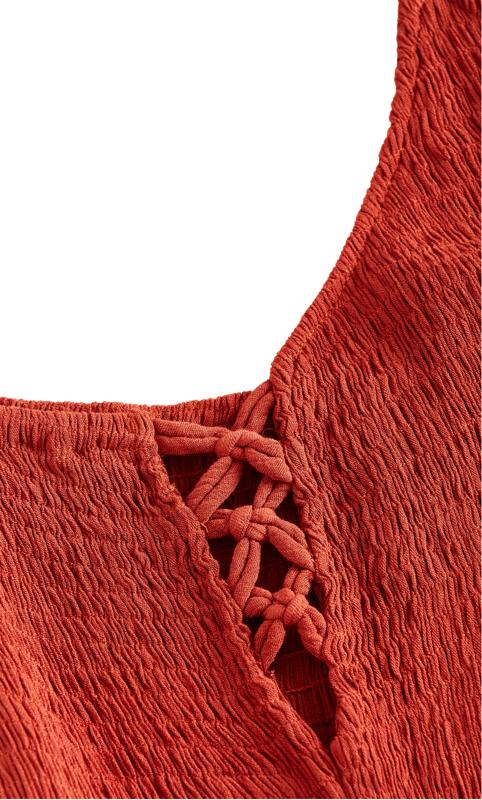 Belize Bronze V Neck Detail Shirred Bodice Maxi Dress 6