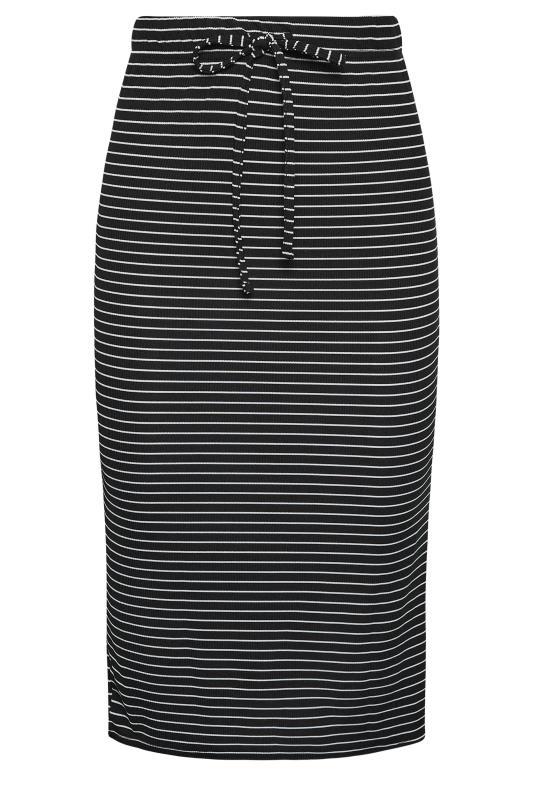 Petite Black Stripe Midaxi Skirt | PixieGirl 5
