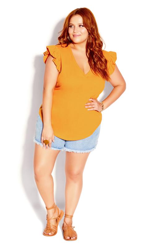  Grande Taille Evans Honey Cami with Frill Sleeves