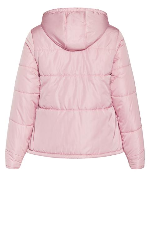 Evans Pink Puffer Coat 8