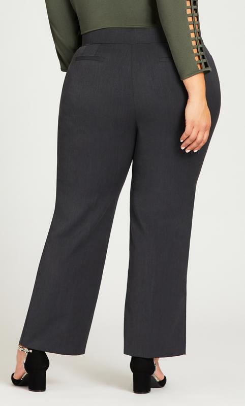 Evans Charcoal Grey Straight Leg Trousers 4