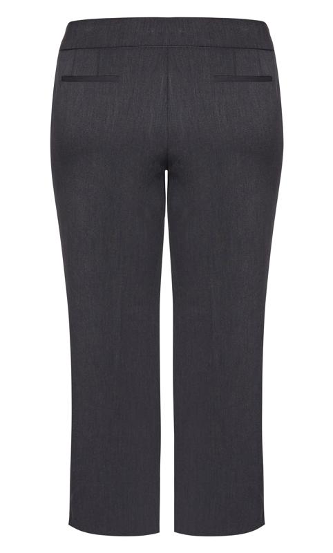 Evans Charcoal Grey Straight Leg Trousers 8