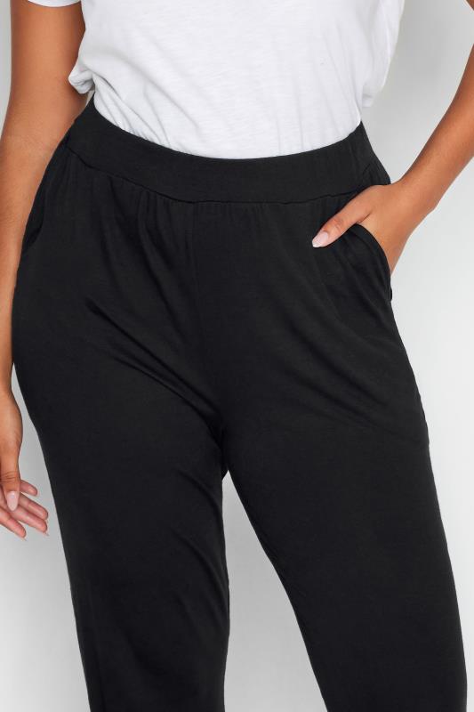 M&Co Black Soft Jersey Hareem Trousers | M&Co 3