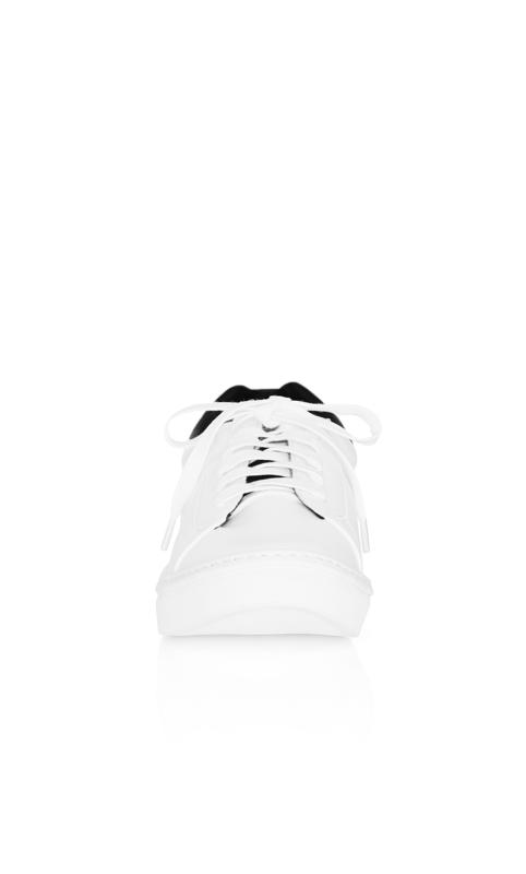 Evans White WIDE FIT Carrie Sneaker 11