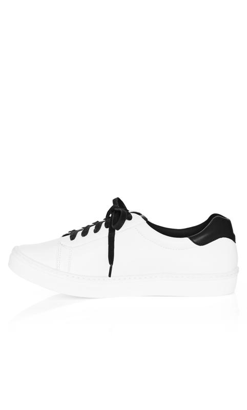 Evans White WIDE FIT Carrie Sneaker 15