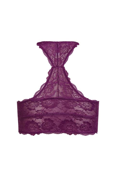 Evans Purple Lace Bralette 4