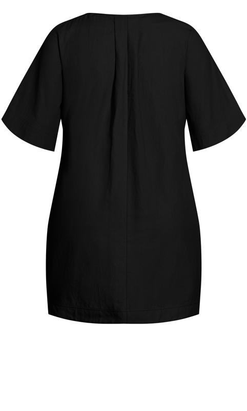 Evans Black V-Neck Tunic Dress 4