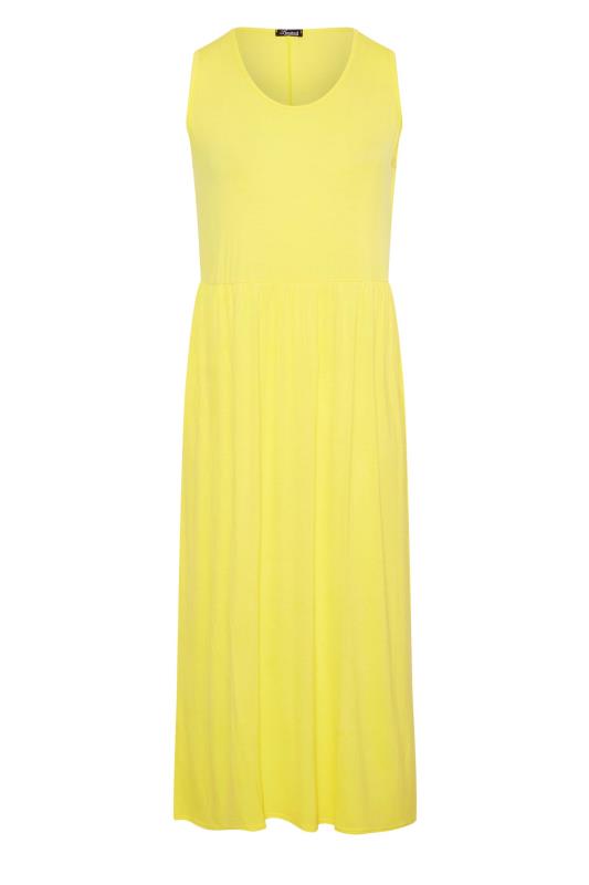 LIMITED COLLECTION Curve Lemon Yellow Sleeveless Pocket Maxi Dress_X.jpg