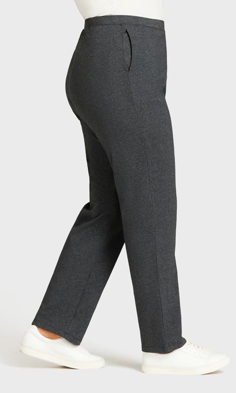 EVANS Plus Size Grey Tapered Trouser | Evans  7