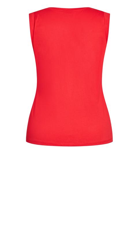 Evans Red 'NYC' Print Active Sleeveless Top 6