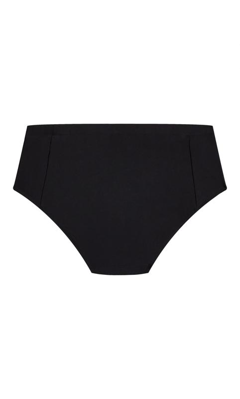 Evans Lilac & Black Frill Bikini Briefs 7