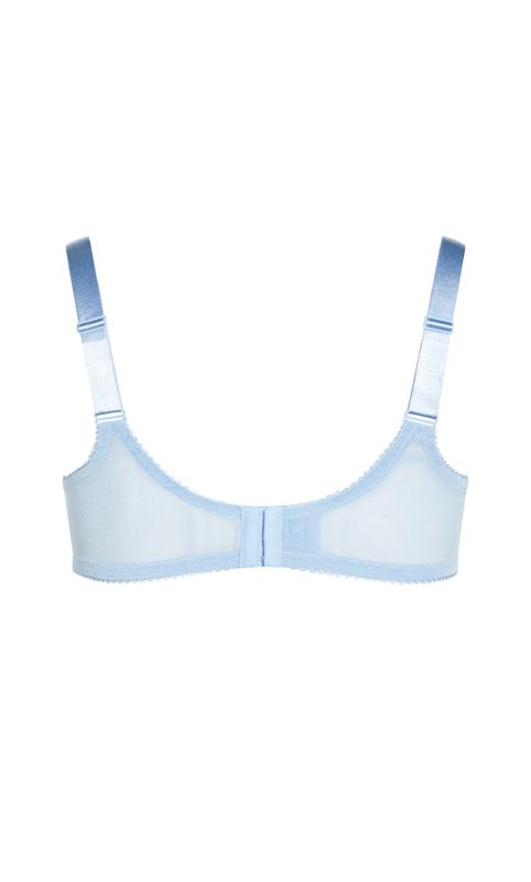 Hips & Curves Blue Lace Underwired Bra 5