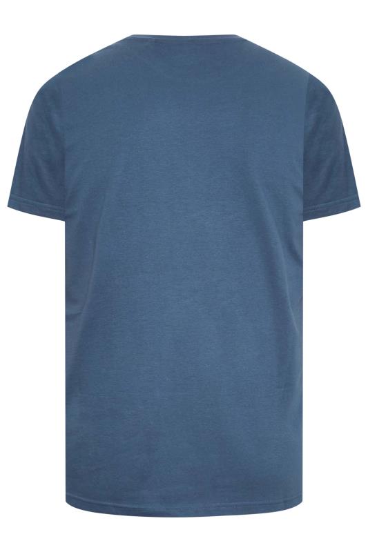 BadRhino Big & Tall Blue 'New York' Fishing Print T-Shirt | BadRhino 5
