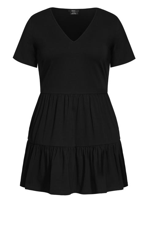 Black Social Tier Mini Dress 5