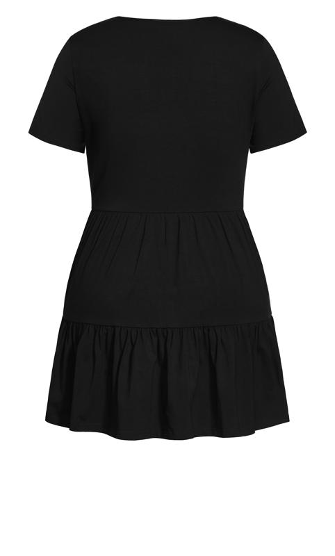Black Social Tier Mini Dress 6
