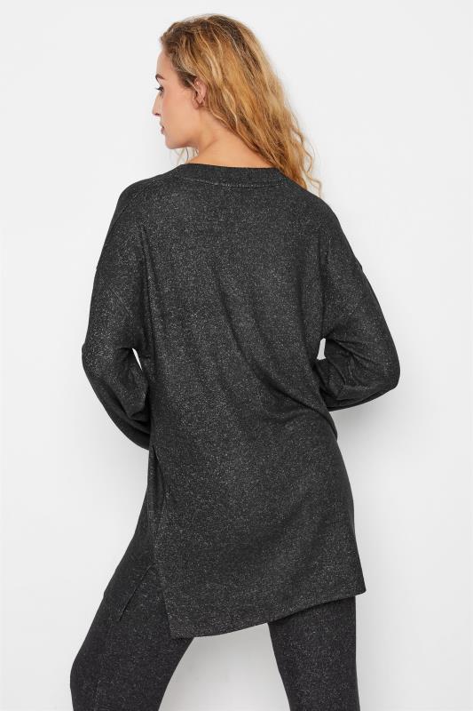 Tall Women's LTS Charcoal Grey Soft Touch Lounge Top | Long Tall Sally 3