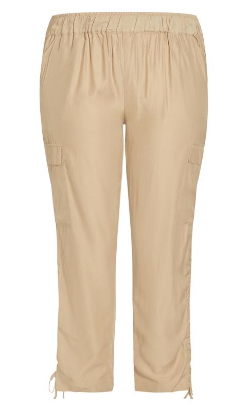 Evans Brown Shiloh Ruched Trouser 6
