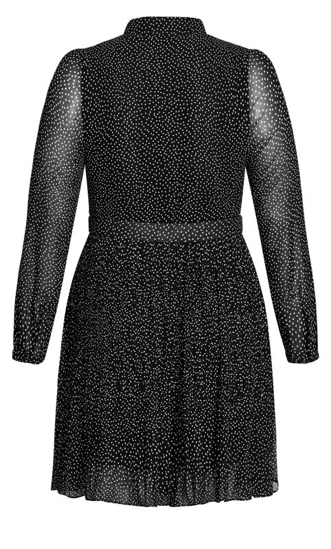 Evans Black Polka Dot Mini Dress 6