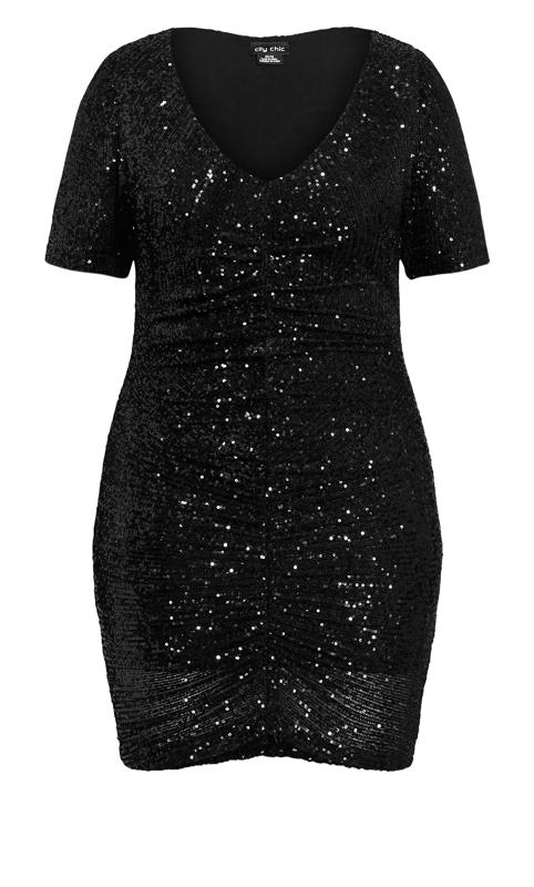 Bright Nights Black Sequin Dress 3