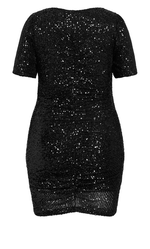 Bright Nights Black Sequin Dress 4