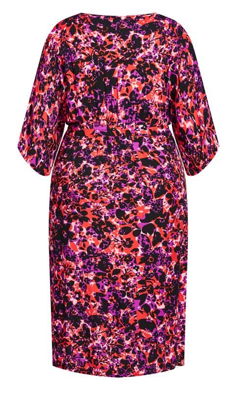 Evans Red Day Date Print Maxi Dress 4