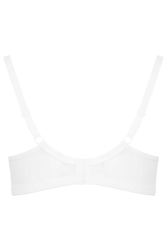 YOURS Plus Size White Lace Trim Padded T-Shirt Bra | Yours Clothing 6