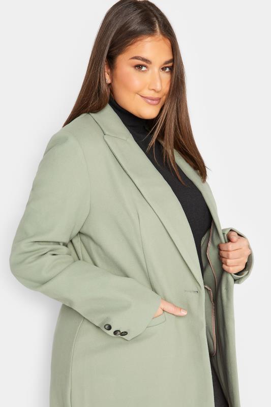 LTS Tall Women's Sage Green Midi Formal Coat | Long Tall Sally 4