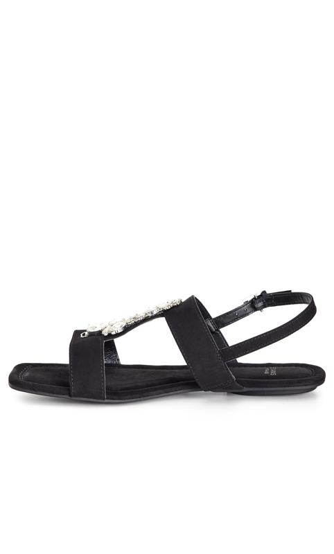 Wide Fit Embellished Sandal Black 5