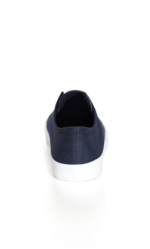 Extra Wide Fit Laceless Trainer Navy 3
