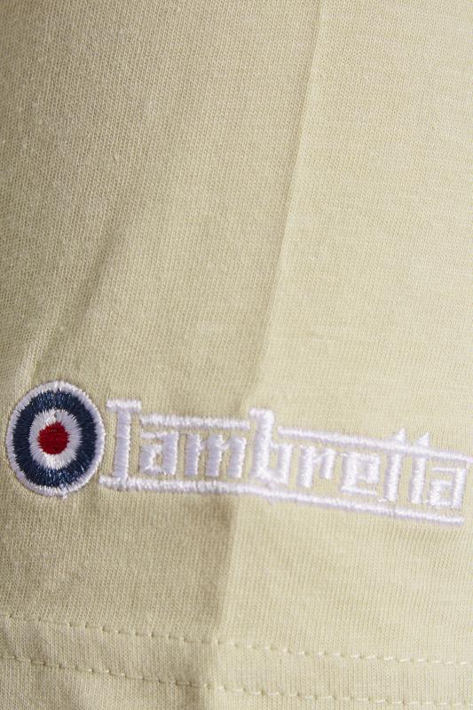 LAMBRETTA Big & Tall Cream Classic Stripe T-Shirt 2