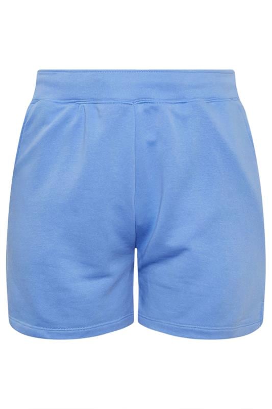 YOURS Curve Blue Jogger Shorts 5
