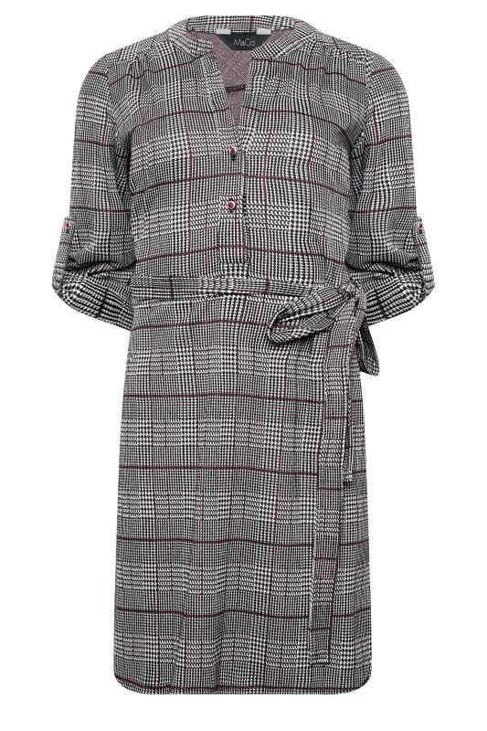 M&Co Grey Check Tie Waist Tunic Dress | M&Co 6