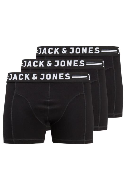 JACK & JONES Black 3 Pack Trunks 4