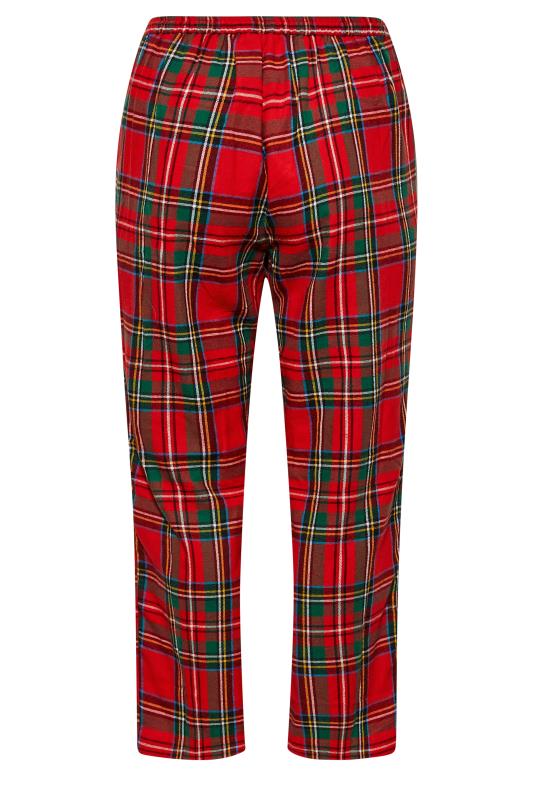 LIMITED COLLECTION Curve Red Tartan Check Pyjama Bottoms 7