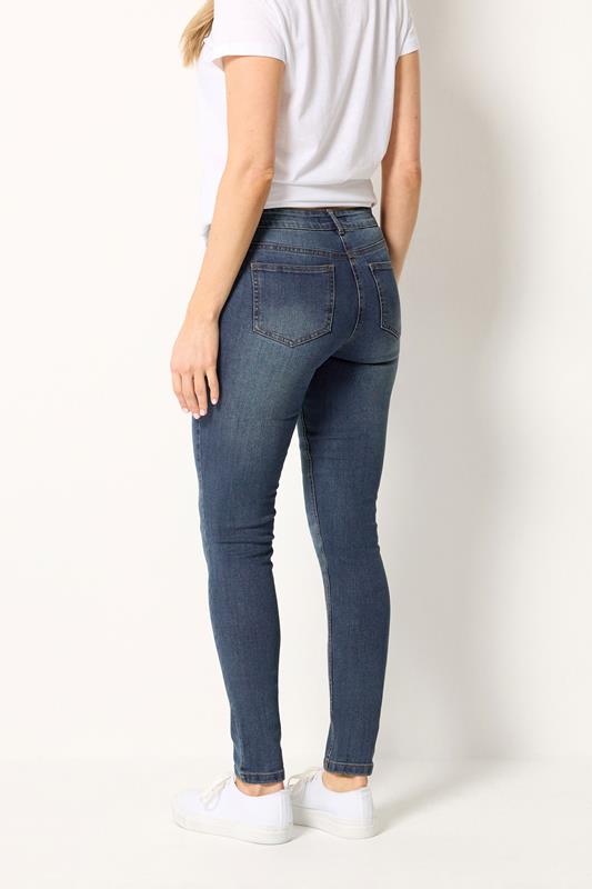 LTS Tall Women's Mid Blue Skinny Jeans | Long Tall Sally 2