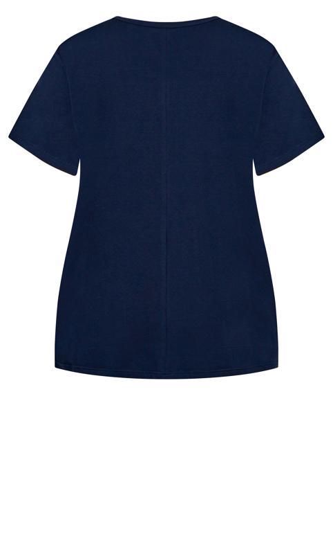 Evans Navy Faux Layer Tee 6