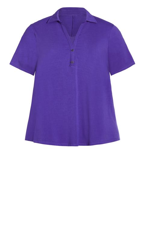 Evans Purple 2 in 1 Polo T-Shirt 5