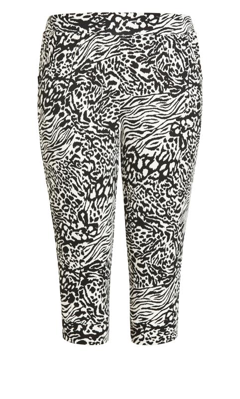 Ebony Zebra Crop Trouser 8