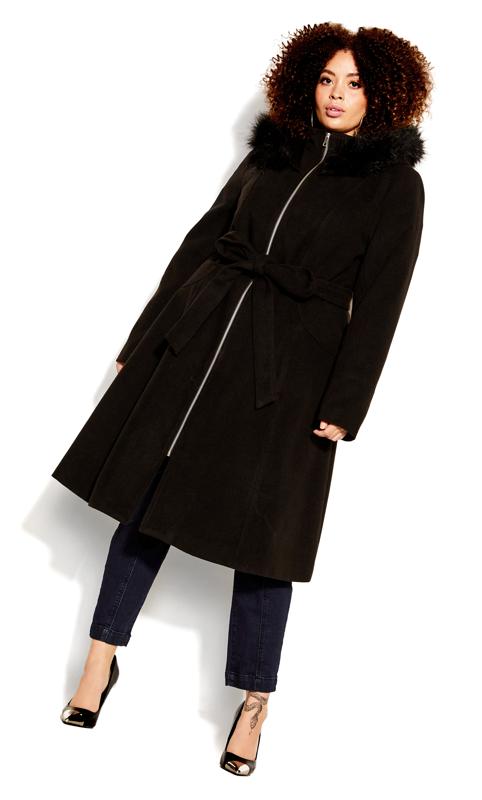 Miss Mysterious Coat Black 1