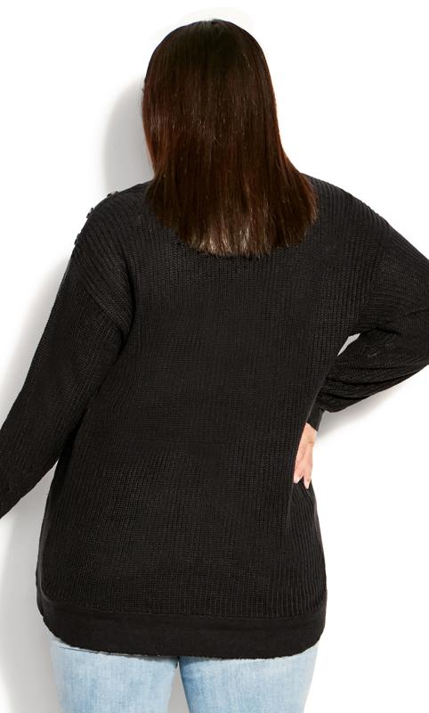 Evans Black Birdseye Sweater 4
