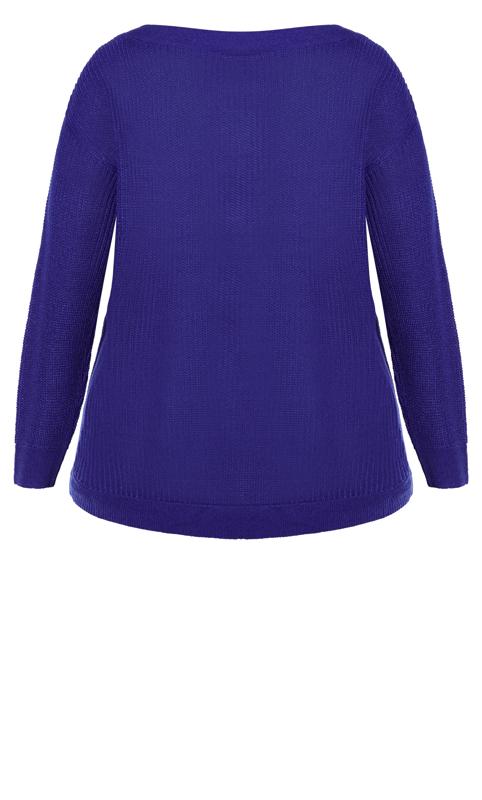 Evans Purple Birdseye Sweater 6