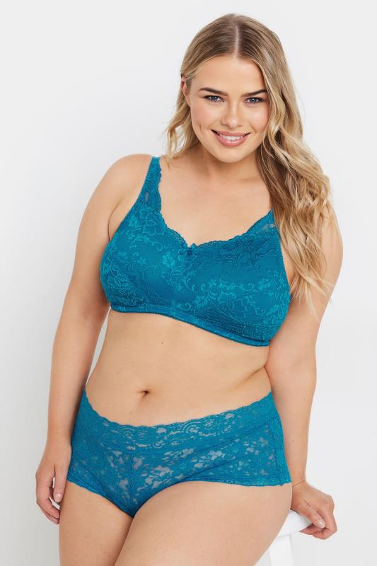 YOURS Plus Size Green Lace Bra | Yours Clothing 3