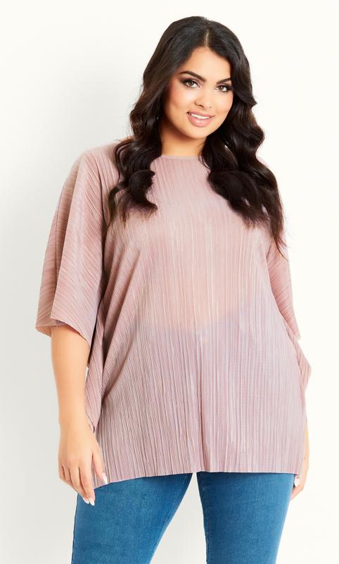 Pleated Top Pink 2