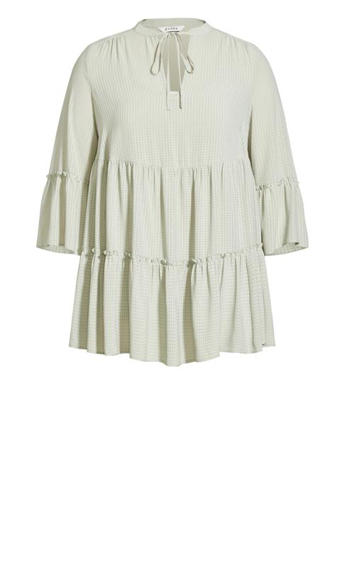 Tiered Textured Tunic Green 5