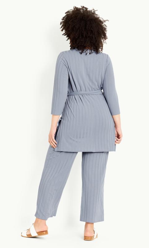 Ribbed Belted Tunic Blue 7