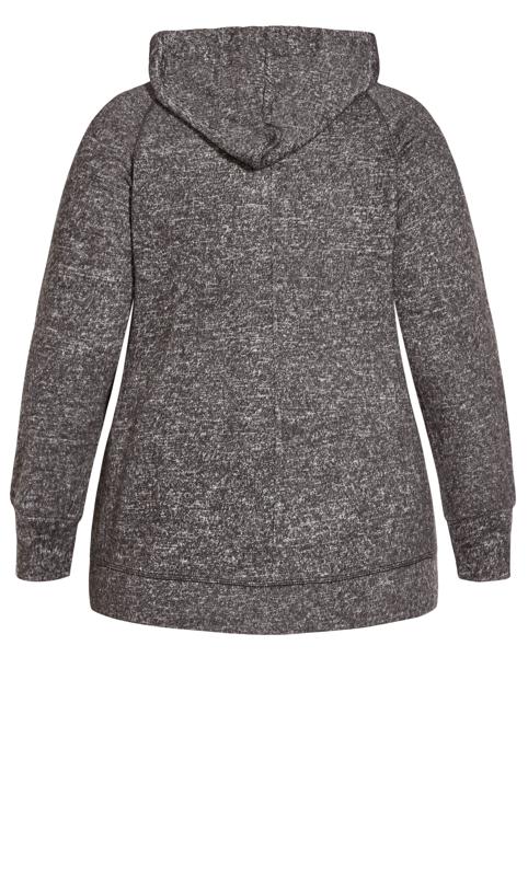 Evans Grey Hacci Plain Jacket 10