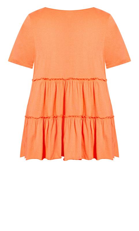 Evans Orange Tiered T-Shirt 6