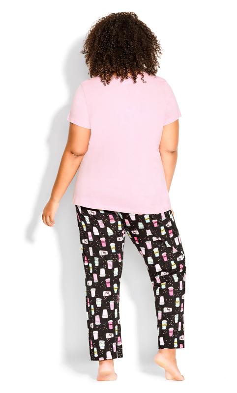 Evans Pink 'Blessed' Slogan Pyjama Top 4