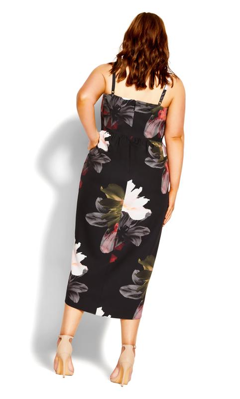 Evans Black Pixel Floral Dress 3