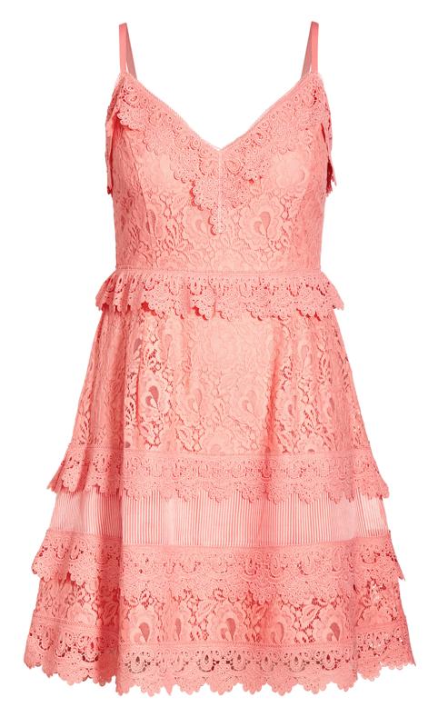 Evans Pink Nouveau Dress 5